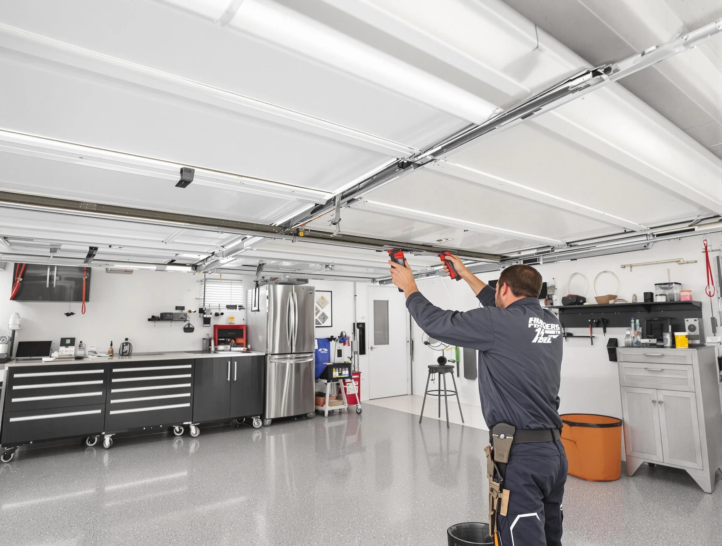 Overhead garage door repair service by Littleton Garage Door Repair in Littleton