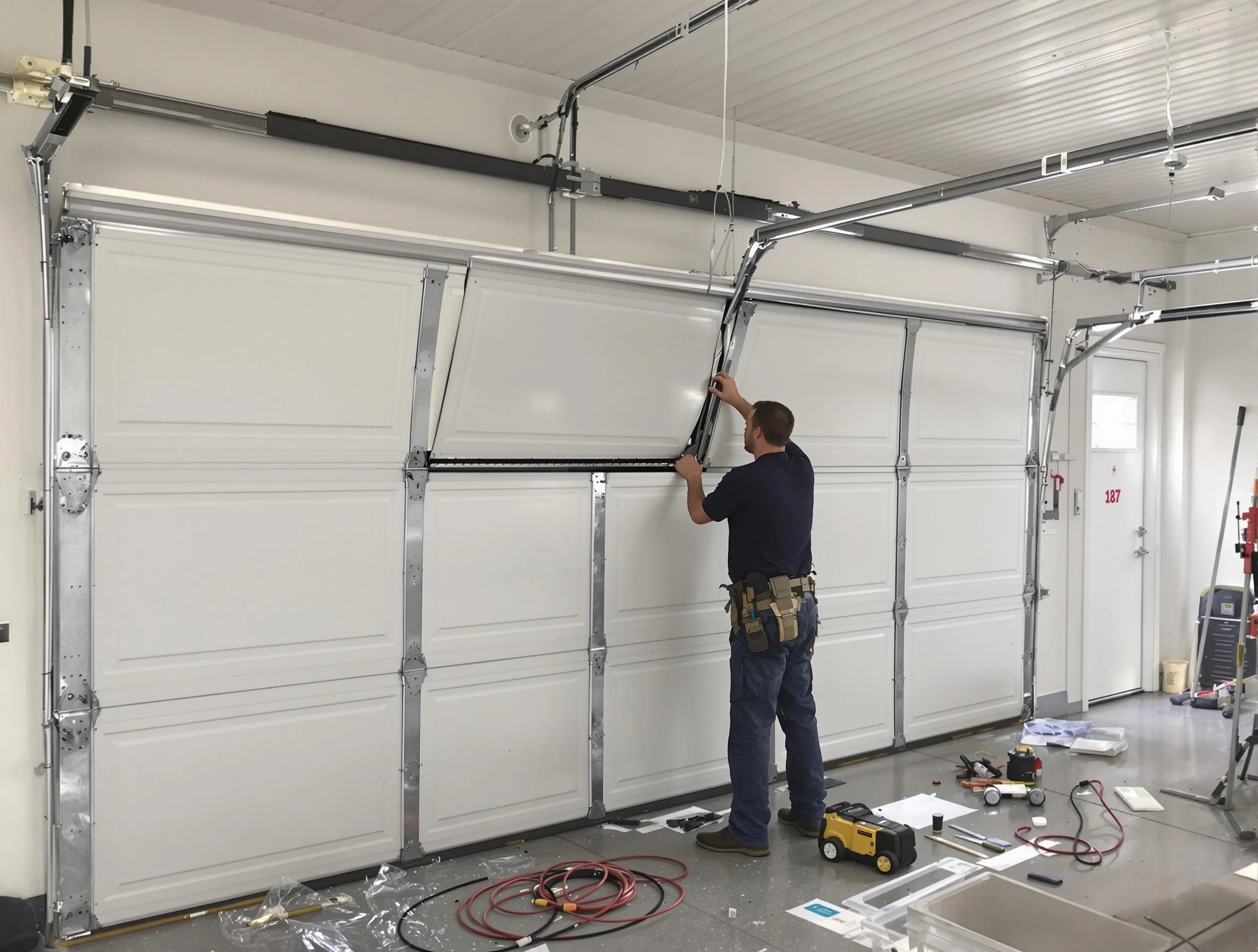Garage Door Section Replacement in Littleton