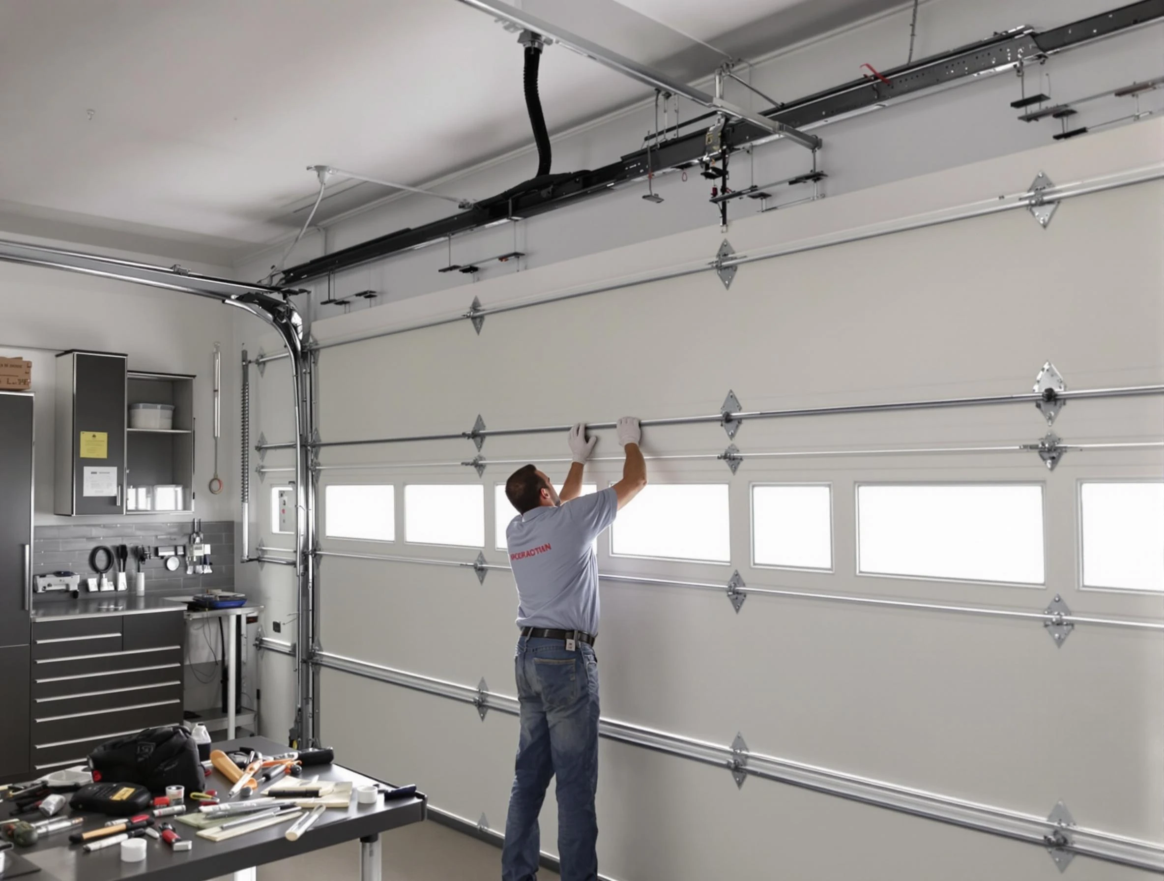 Garage Door Track Repair in Littleton
