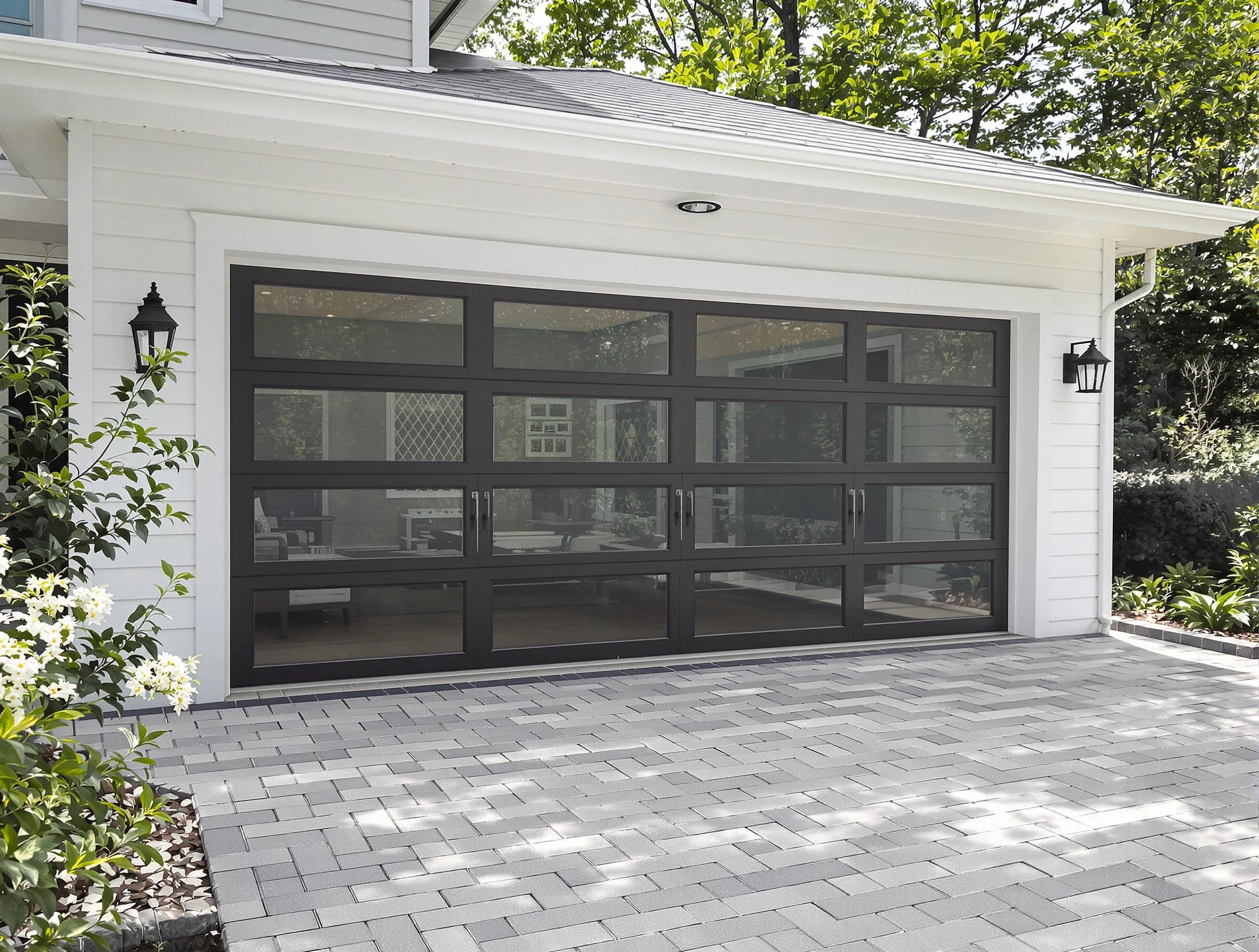 Littleton Garage Door Repair design specialist presenting custom garage door options to Littleton homeowner