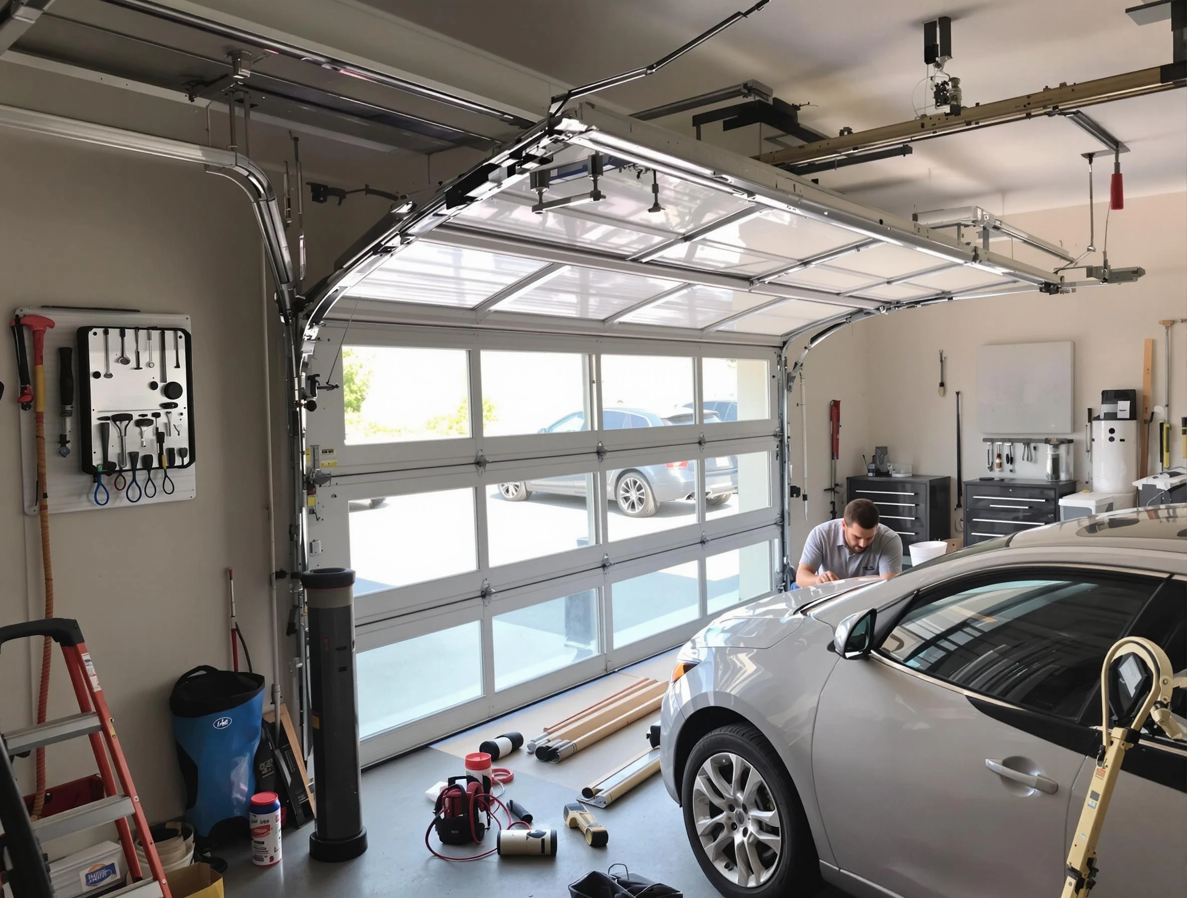 Garage door noise reduction service by Littleton Garage Door Repair in Littleton