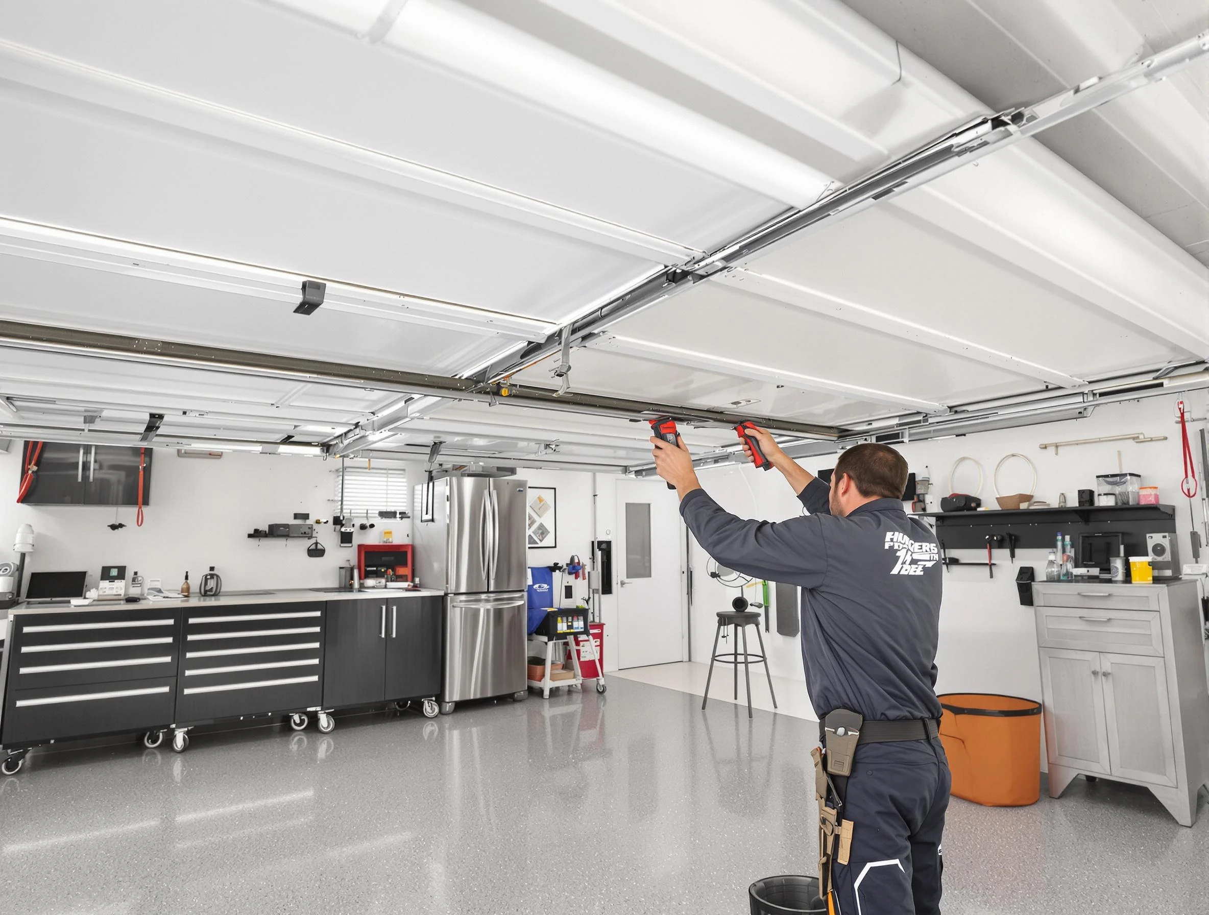 Overhead garage door repair service by Littleton Garage Door Repair in Littleton